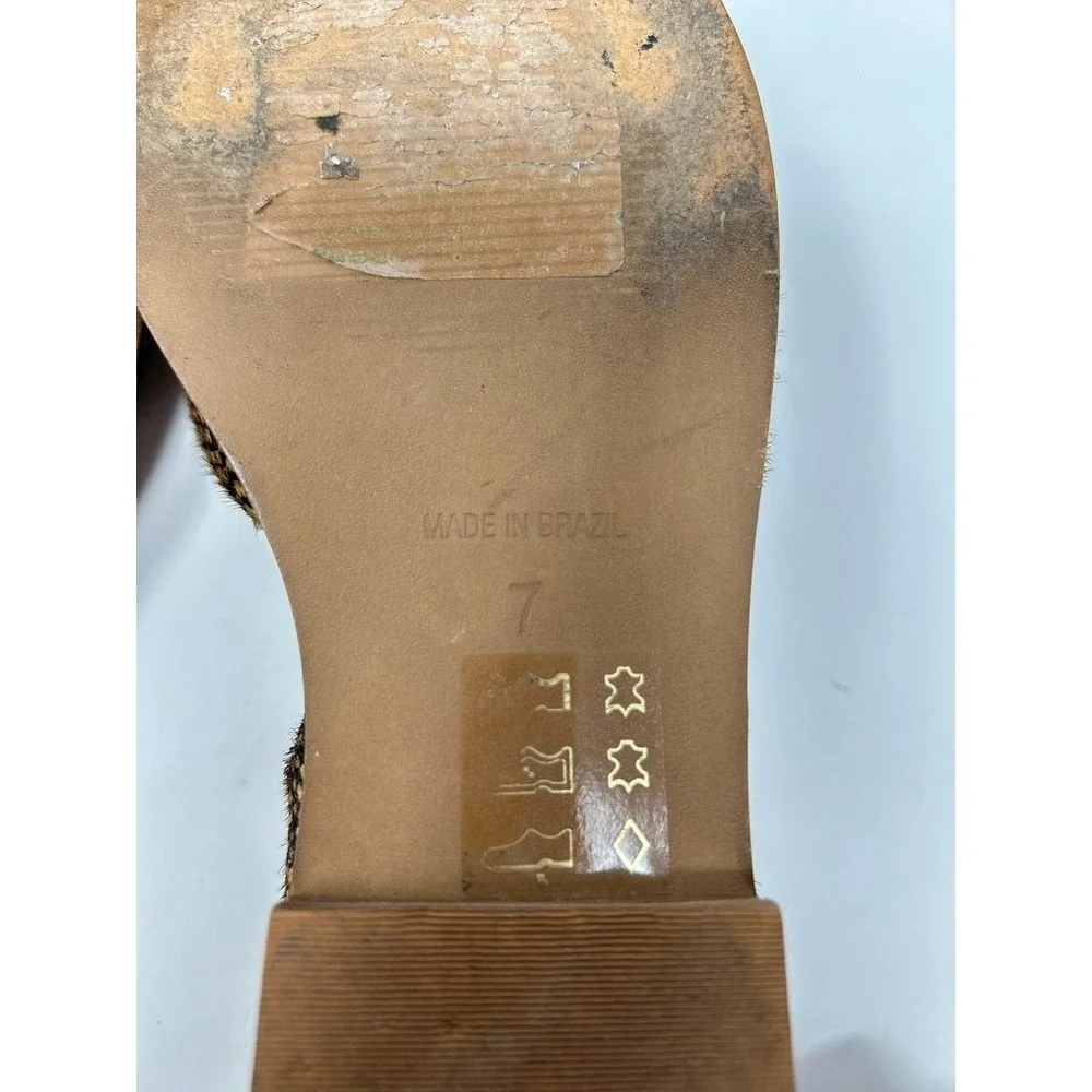 Madewell Marisa D'orsay Flat in Spotted Calf Hair Sz‎ 7